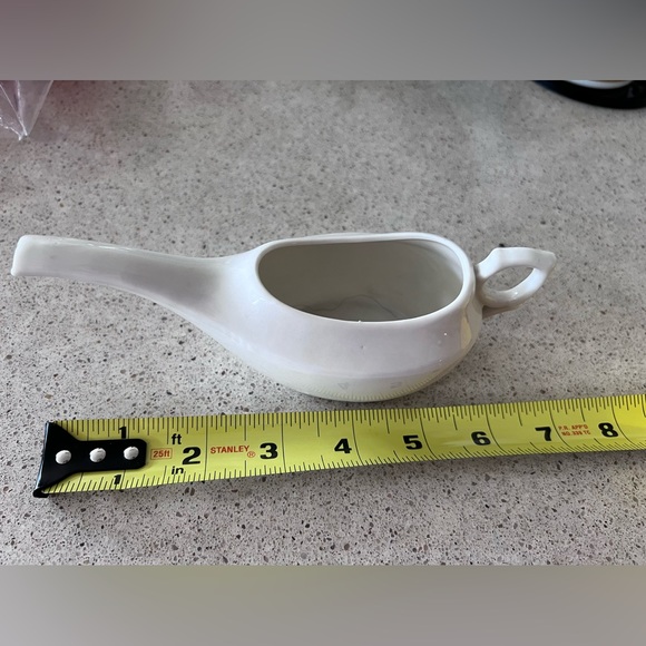 Pre 1920 German made Medical Porcelain Infant or Invalid Feeder with finger ring - Picture 5 of 8